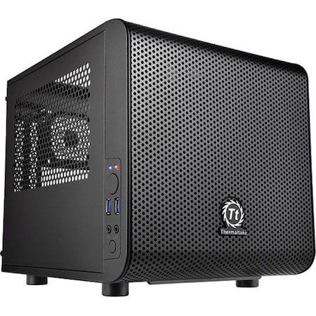 Thermaltake Core V1 Window Case W/ Side Window, Front Usb 3.0 X 2, Hd Audio X CA-1B8-00S1WN-00
